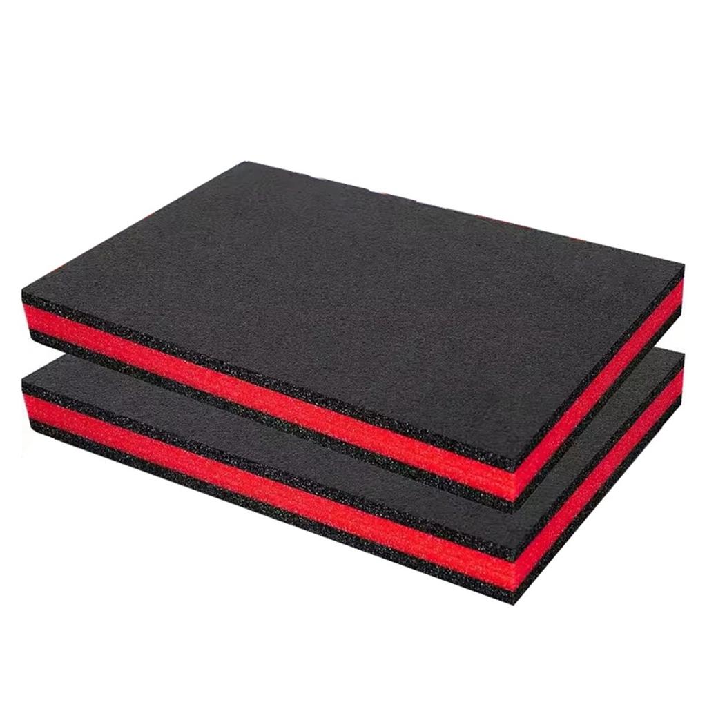Toolbox Foam, Cuttable Polyurethane Foam Sheets,Toolbox Organization & Shock-Absorbing Foam 400x330x25mm,2PCS