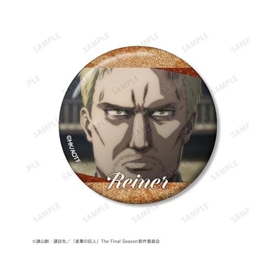 Attack On Titan Anime Reiner Scene Photo Glitter Can Badge Set of 3