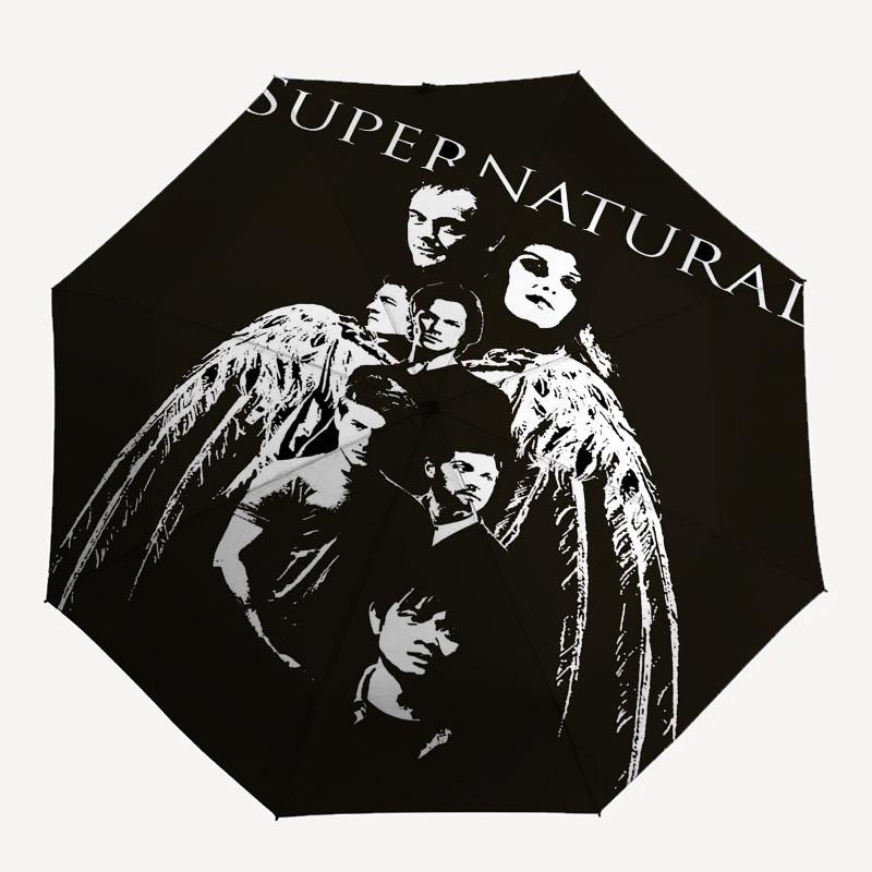 

1pc Supernatural Automatic Open Close Umbrella with 8-Rib Windproof Canopy Compact Portable Travel Umbrella10299