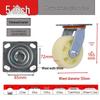 Heavy-Duty Nylon Swivel Caster with Brake - 4", 5", 6", 8" - Shock-Absorbing, Wear-Resistant.