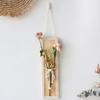 Boho Wall Decor, Flower Vase Bohemian Wooden Artificial Holder for