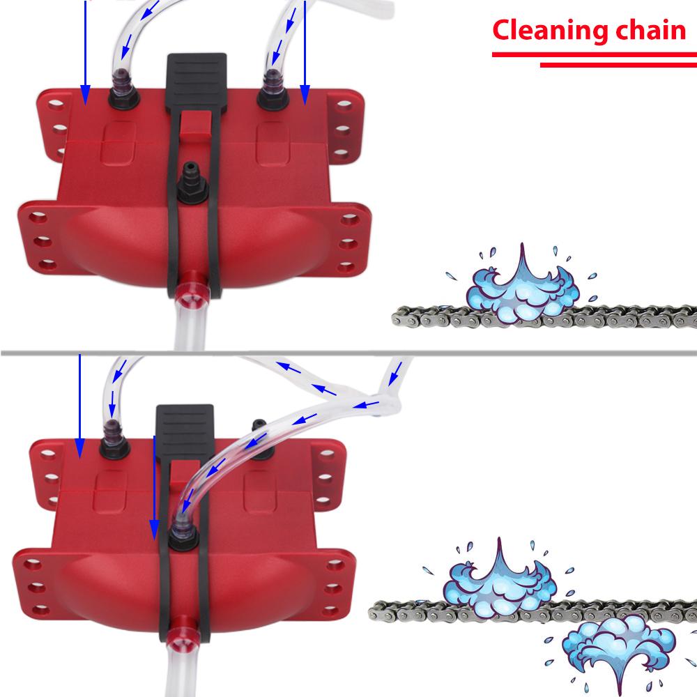 thumbnail image 2 of Motorcycle Chain Oiler Spray Gear Mess-Free Chain Wax Chain Cleaner Attachment Motorcycle Chain 2 of 9