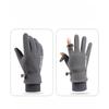 Autumn Winter Fleece Lined Thermal Gloves Men Polar Fleece Waterproof Ski Riding Outdoor Sports Motorcycle Warm Gloves