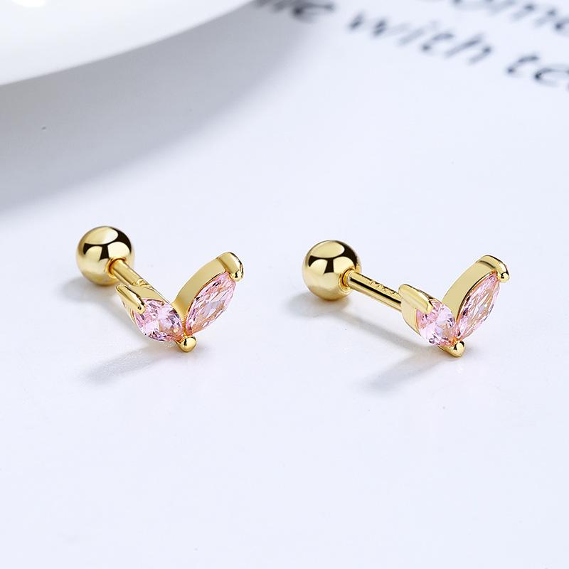 

2 шт. Серьги-кольца из нержавеющей стали для женщин, разноцветные цирконы, хрустальные серьги для хряща, модные маленькие пирсинг-украшения