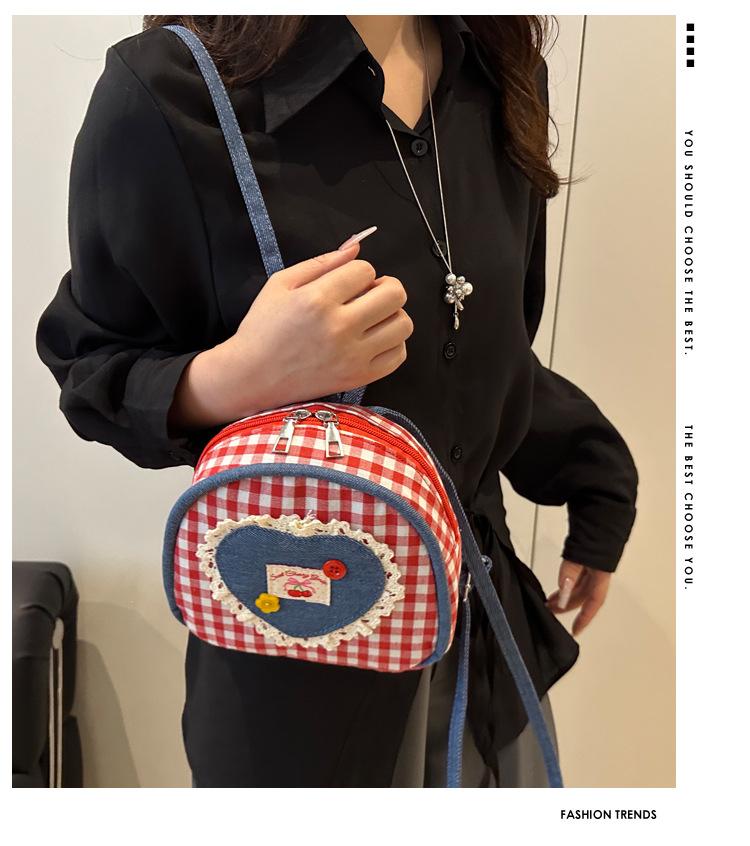 Schoolbag Xiaoxiangfeng 1011 New Trendy Fashion Rhombus Chain Bag Versatile Travel Women's Bag Mini Backpack Wholesale