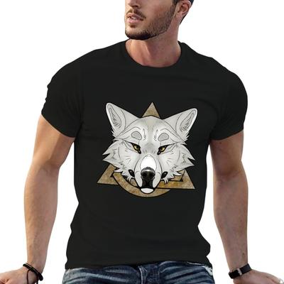 White Wolf Therian Pride T-Shirt Man T Shirts for Men Cotton T Shirt Pack T Shirt Print T-shirt