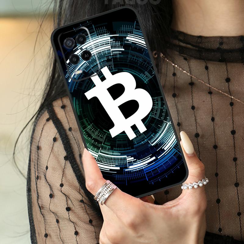 Bitcoin Case For Oppo A5 Pro A15 A17 A57 A77 A18 A38 A58 A78 A98 A94 A74 A54 A40 A60 A80 A96 A76 A16