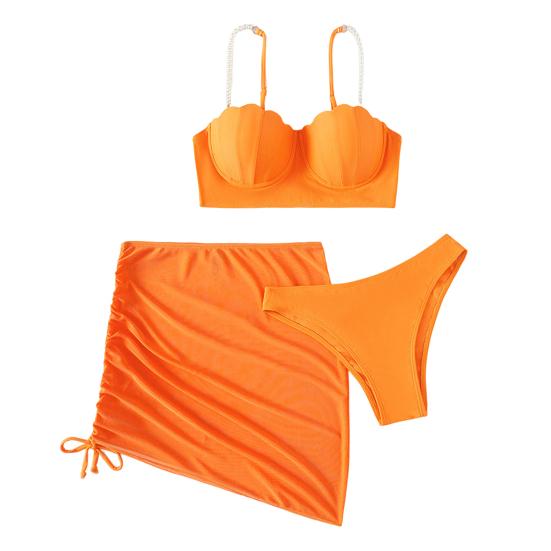 Costum de baie chic cu sârmă Adunare confortabilă pentru femeie de vară