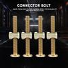 10PCS M6 Carbon Steel 50mm Furniture  S,  Resistant, Stable Attachment for Woodwork. Great Replacement for Industrial and Construction Fasteners. J
