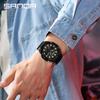 SANDA Sports Watch: World Time, Multifunctional Chronograph, Waterproof, Unisex