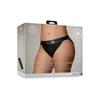 Ouch! - Open Back Vibrating Strap-On Panties - XL/XXL