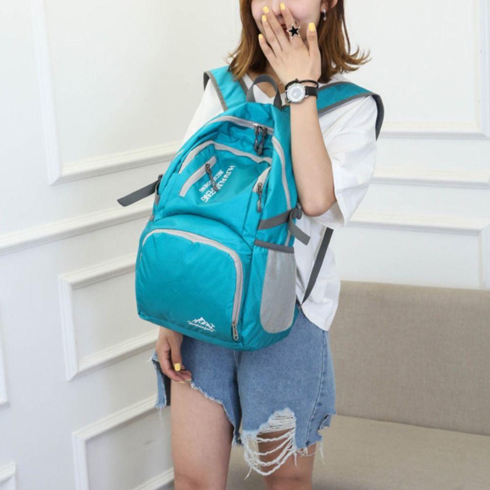 

Nylon Foldable Outdoor Duffle Bag Waterproof Sports Backpack Leisure 28L Packable Backpack Outdoor