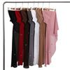 Instant Hijabs For Women Crystal Hemp Chiffon Hand Hanging Sticky Rhinestones Hanging Crystal Wrapping Scarf Headscarf Turban