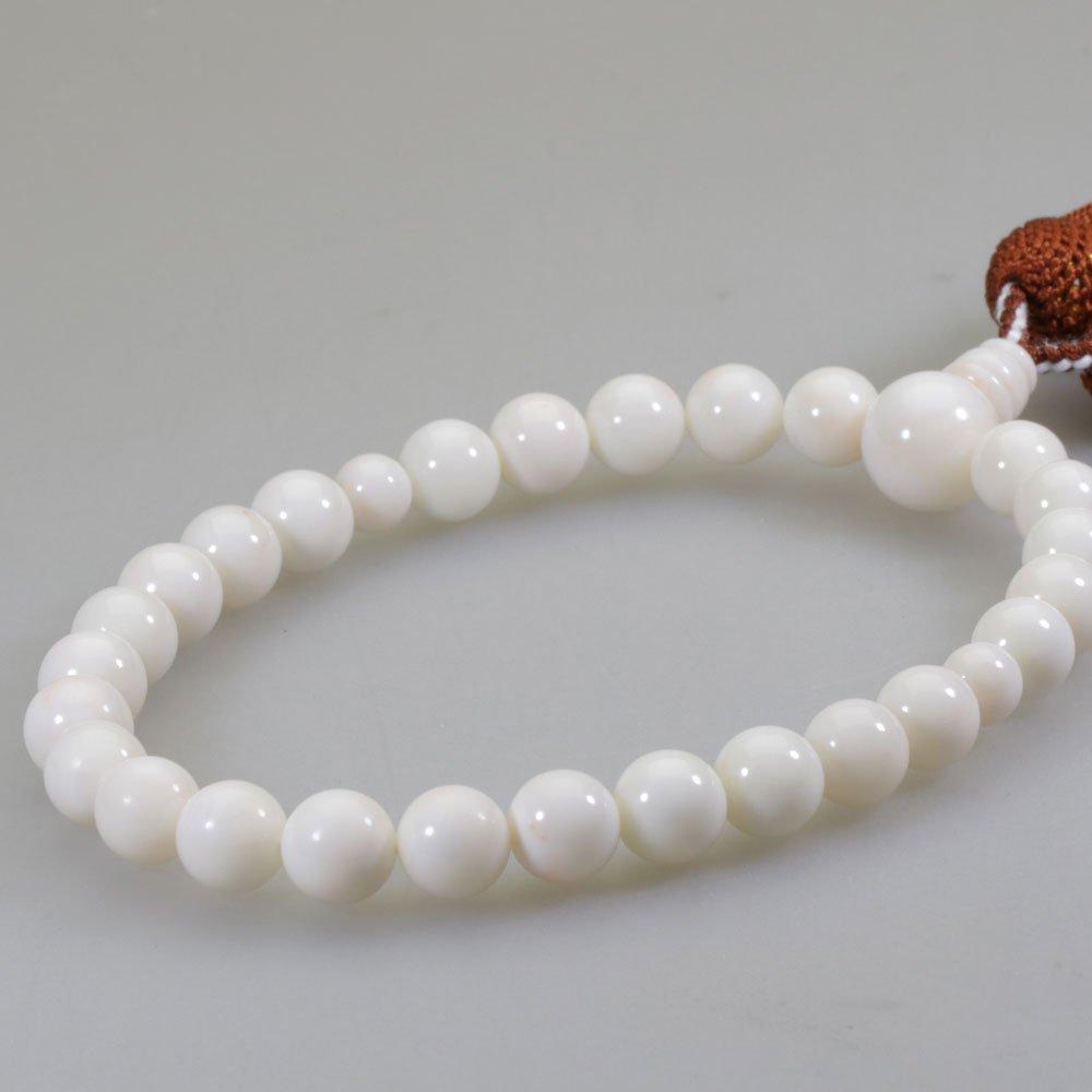 Mid Coral Prayer Beads Informal One Hand Undyed