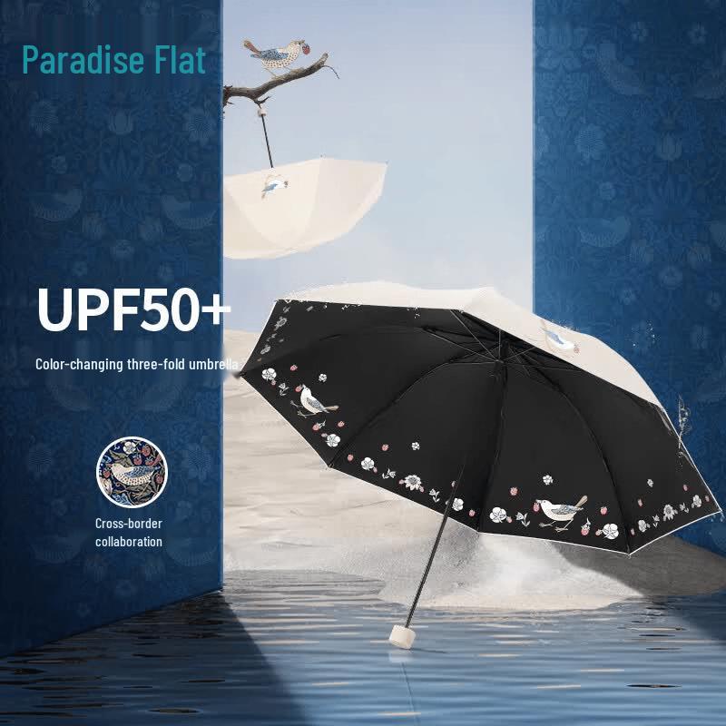 Tiantang Strawberry Thief Series Automatic Folding Umbrella