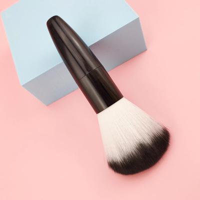Pennello per cipria Strumento per trucco pennello per cipria con manico corto per capelli a due colori