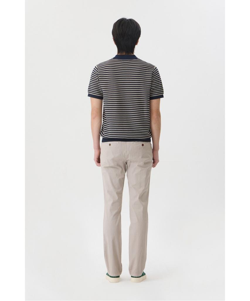 BRENTWOOD [Liberty] Washable Striped Polo Neck Sweater Brwam26512Nyx