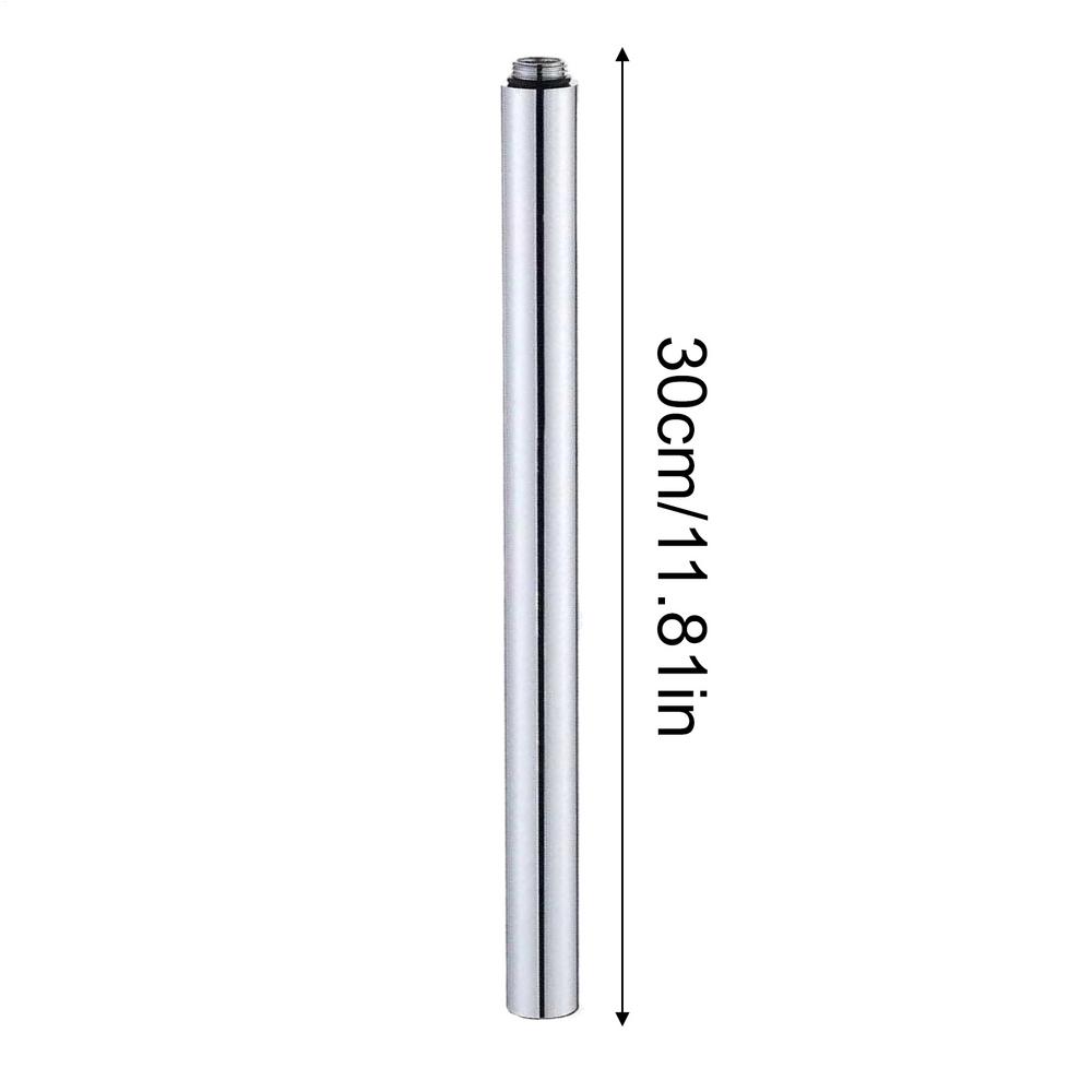 Shower Extension Arm 11.81inch Pipe Extension Stainless Steel Anti-Leak Easy To Install Connector Pipe Height Extending For Home