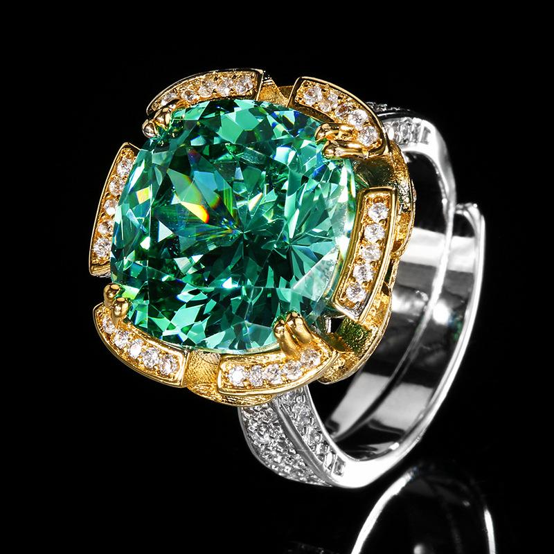 

Jewelry Copper Bottom Gold Plated Simulation Bird S Nest Chepala Green Premium Suit Female 14 * 14