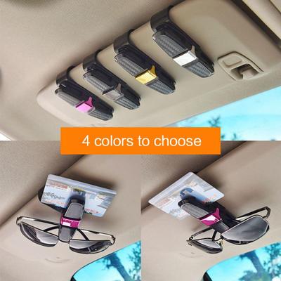 Car Accessories Interior Car Glasses Case Auto Sun Visor Glasses Holder Sunglasses Clip Card Holder Eyeglasses