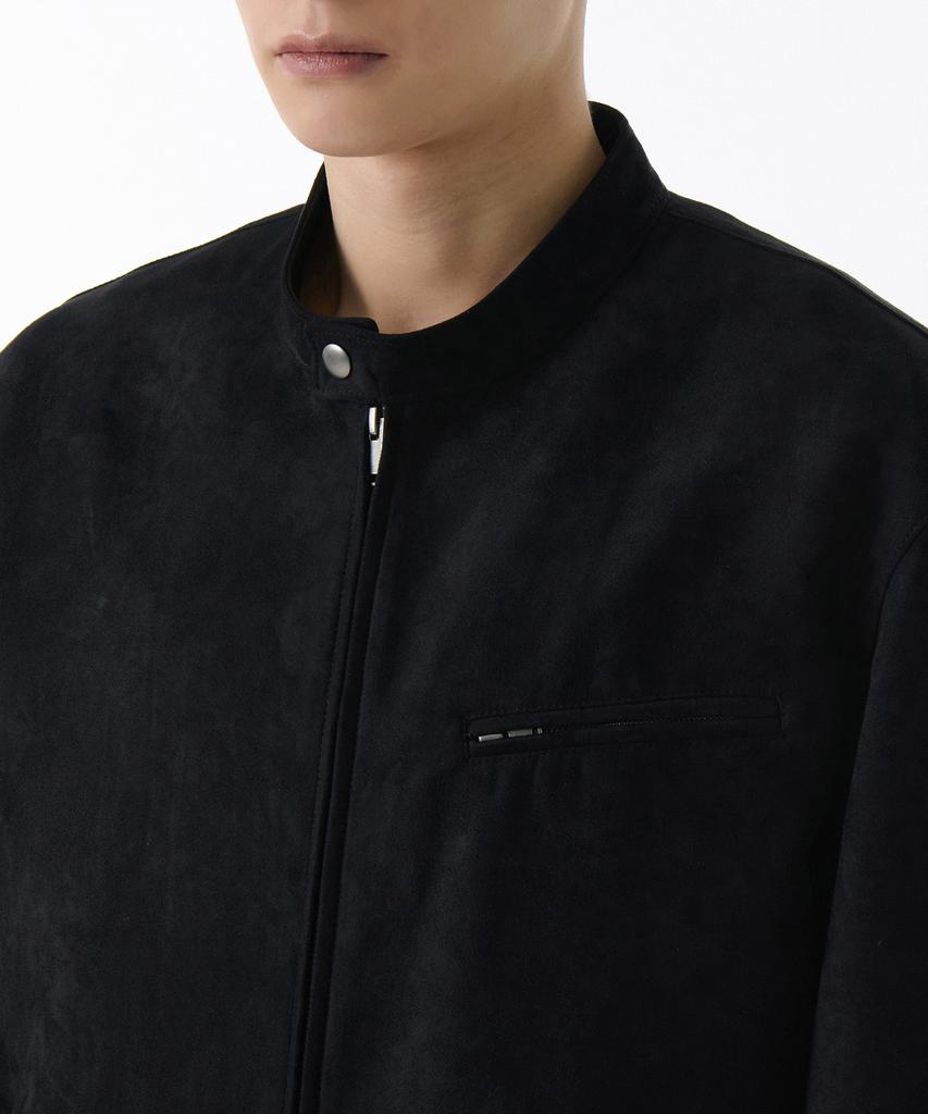 Musinsa Standard Synthetic Suede Racer Jacket [Black]
