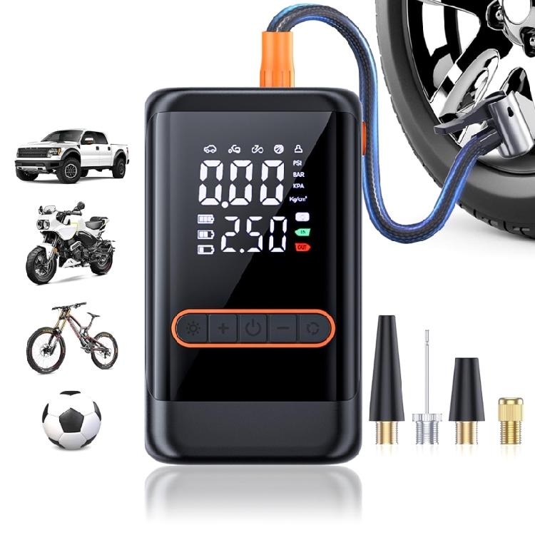Leicht zu tragender Reifenfüller mit USB-Ladefunktion Effizienter Luftkompressor Wiederaufladbare Luftpumpen für Auto & Fahrräder