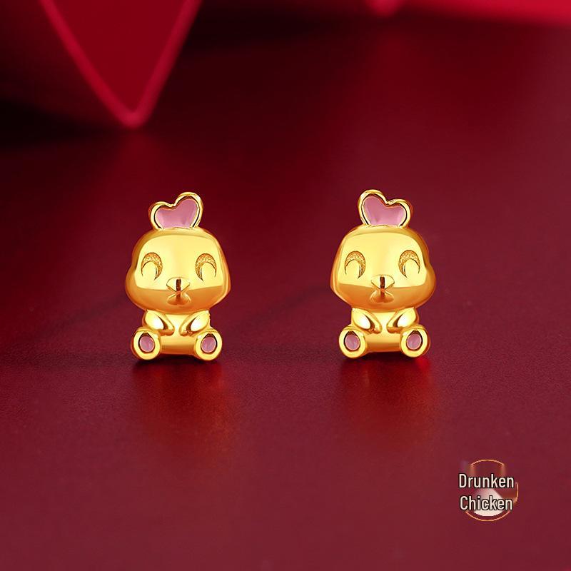 Teqia Zodiac Horse Earrings for Women - S925 Sterling Silver Chinese National Trend 925 Sterling Silver