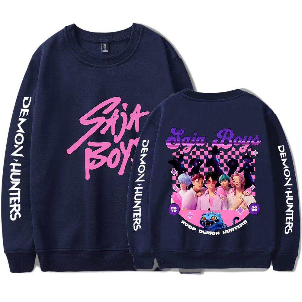 KPop Demon Hunters Sweatshirt Vintage 90's Crewneck Sweatshirts Merch Cosplay Women Men Fashion Streetwear