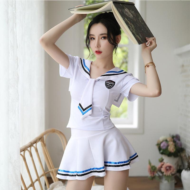 Sexy Lingerie Sexy School Girl Suit Pure Desire Night Game Foot Bath Sauna Cosplay Overalls Cute Clothing