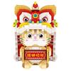 Mini Animal Cat Building Blocks DIY Lucky Cat Lion Dance Doll Model Assembly Toy Suitable for Home Decoration and Holiday Gifts No Box