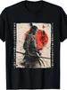 Samurai Warrior Japanese Art T- Shirt Vintage Katana Graphic Streetwear Tee