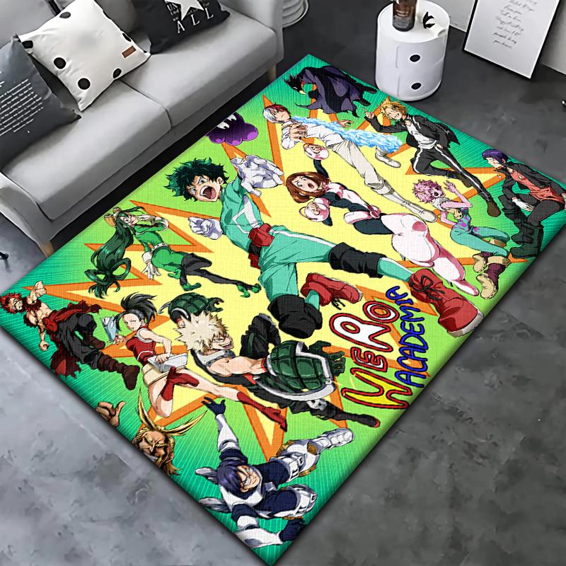 My Hero HD Printed Carpet Living Room Home Decor Sofa Table Rug Anti Slip Chair Cushion Lounge Mat Picnic Camping  Art