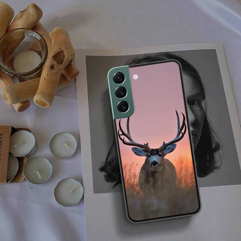 Deer Hunting Camo Phone For Samsung Galaxy S24 S22 Ultra S21 Plus S20 S23 FE Case S10 S10E S9 S8 S7 Edge Cover Silicone Soft Coq