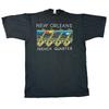 Vintage Single Stitch T-shirt New Orleans Graphic Print 90s Black Mens