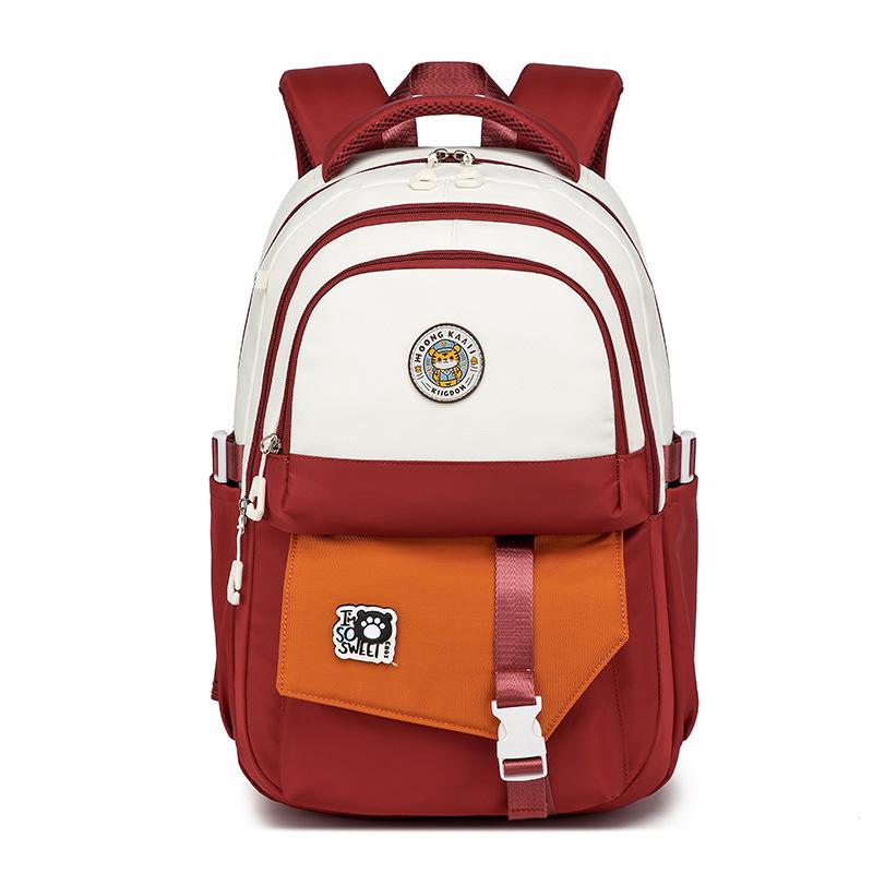 New Schoolbag Men's and Women's Lightweight and Simple Leisure Travel Backpack High Value Primary and Secondary School Students Schoolbag