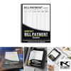 kkjoy Personal Financial Planner Monthly Bill Payment Tracker Budget Checklist Log Notebook daily record