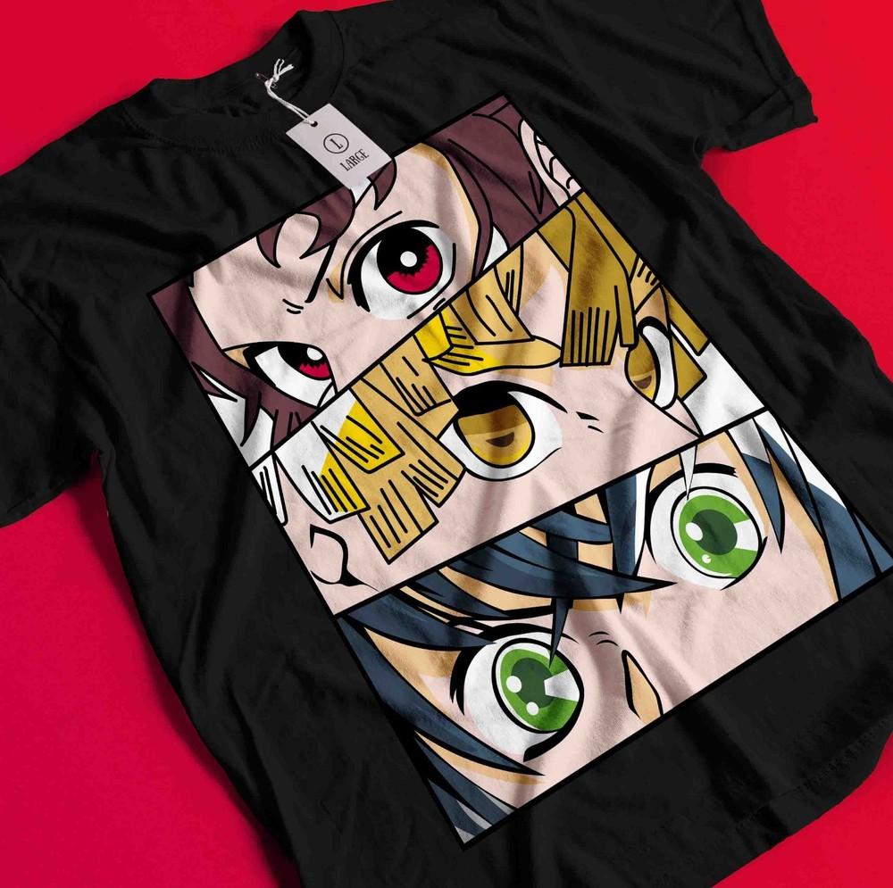 

Demon Slayer Shirt Tanjiro Tshirt Nezuko T-Shirt Muzan Doma Tee Inosuke Zenitsu BB246 2XL