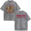 Bruno Mars The RoUnisextic Tour  Print Vintage Washed Tshirt Unisex Women Fashion ONeck Cotton Loose Casual Gothic Punk Tshirts