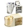 Rotating Pen Holder Large Capacity Desk Organizer with Drawer 360° Spinning Pencil Stand for Office School Home