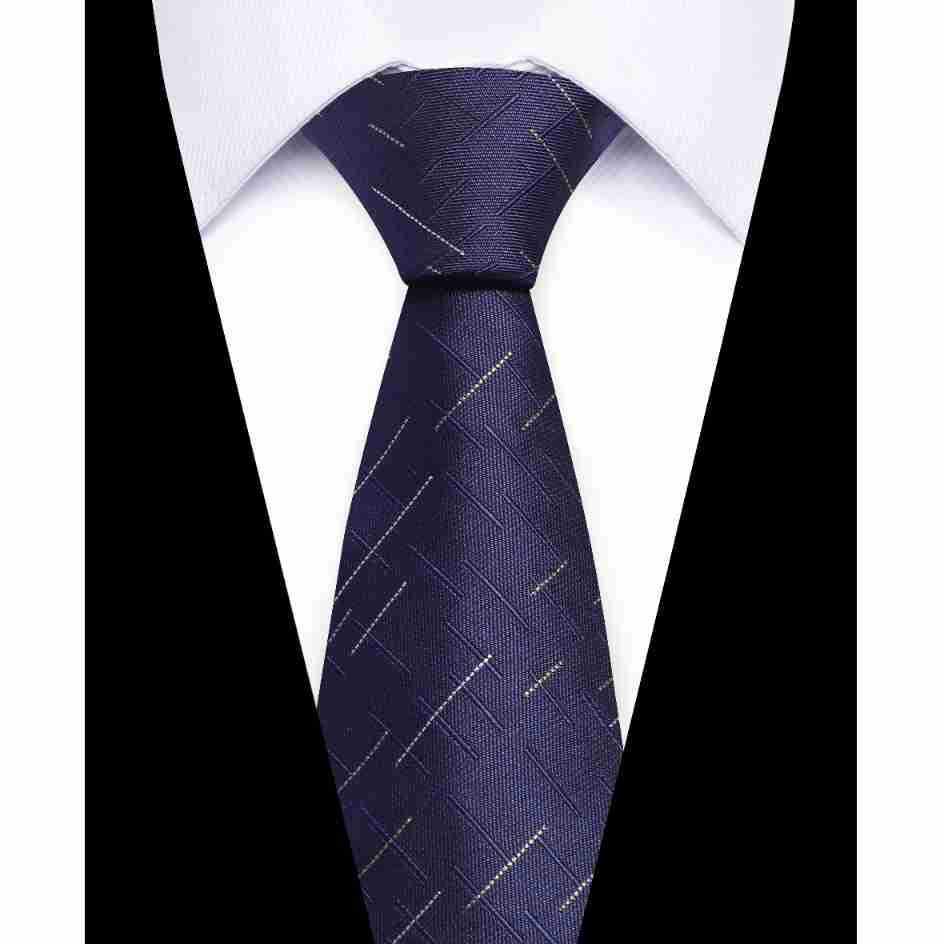 Elegant European & American Men's 8CM Hand-tied Silk Polyester Tie - Casual Business Style