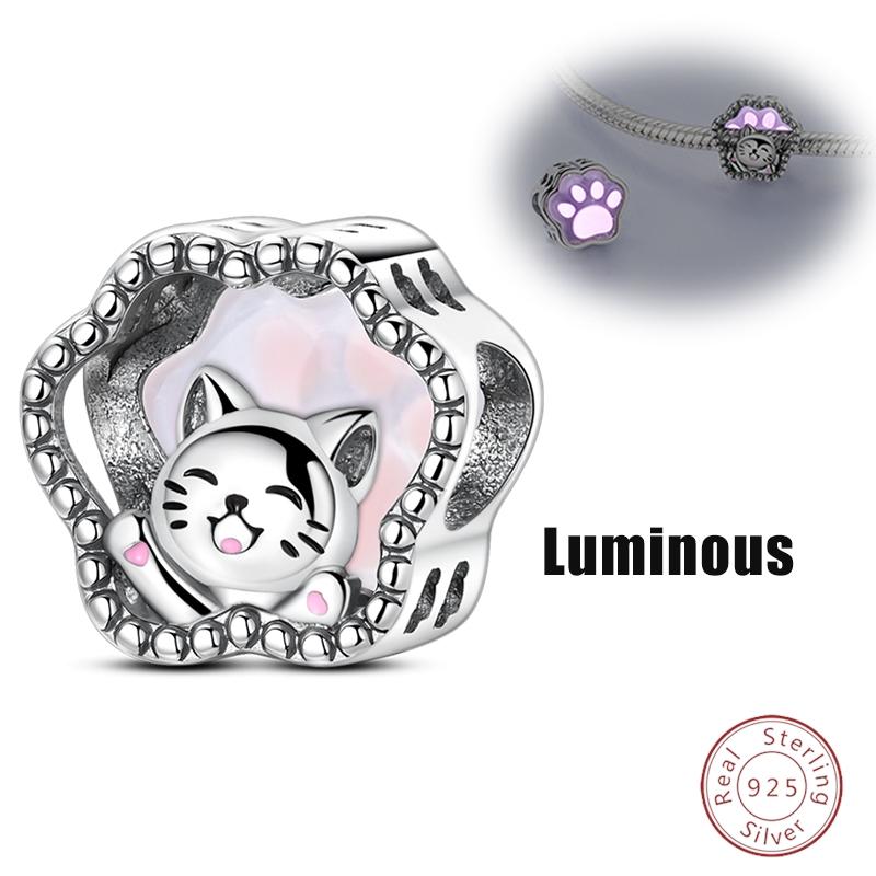 Cute Copper Metal Capybara Black Cat Elephant Sausage Dog Charm Bead Components Bead Components Compatible With 3mm Authentic Original Bracelets Do