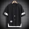 Summer Hip Hop Loose Men's Streetwear T-shirts Casual Classic Short Sleeves T-shirt