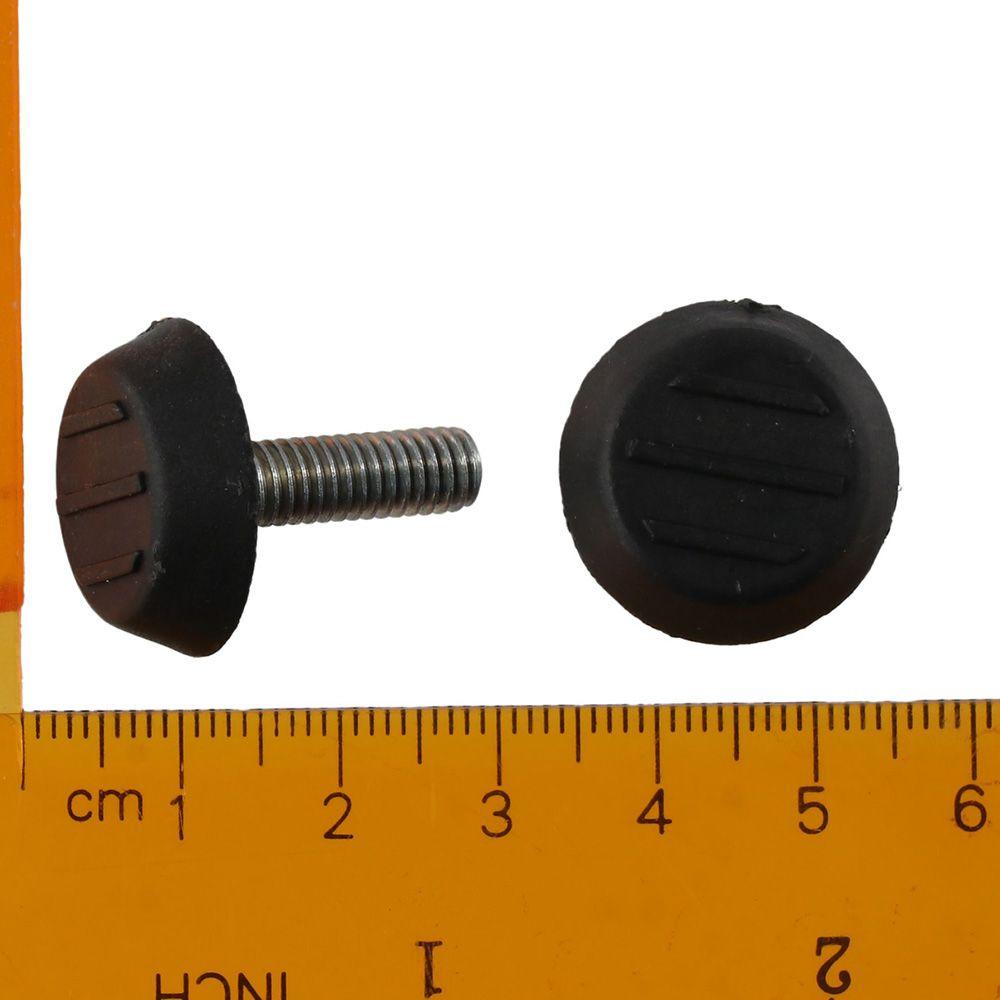 10 Pcs M6 Thread Furniture Levelers Galvanized Steel Black Glide Furniture Leveling Feet Floor Leveler Table,Chair, Cabinet Legs