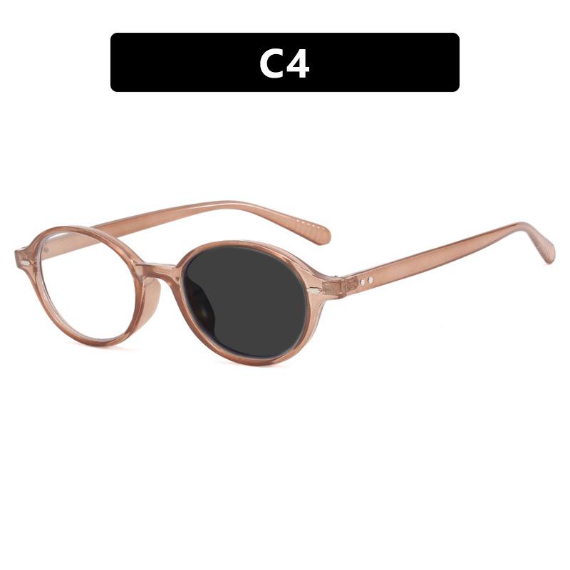 Korean Retro Women Reading Glasses Anti Blue Ray Circular Frame Simple Fashionable Prescription Eyewear
