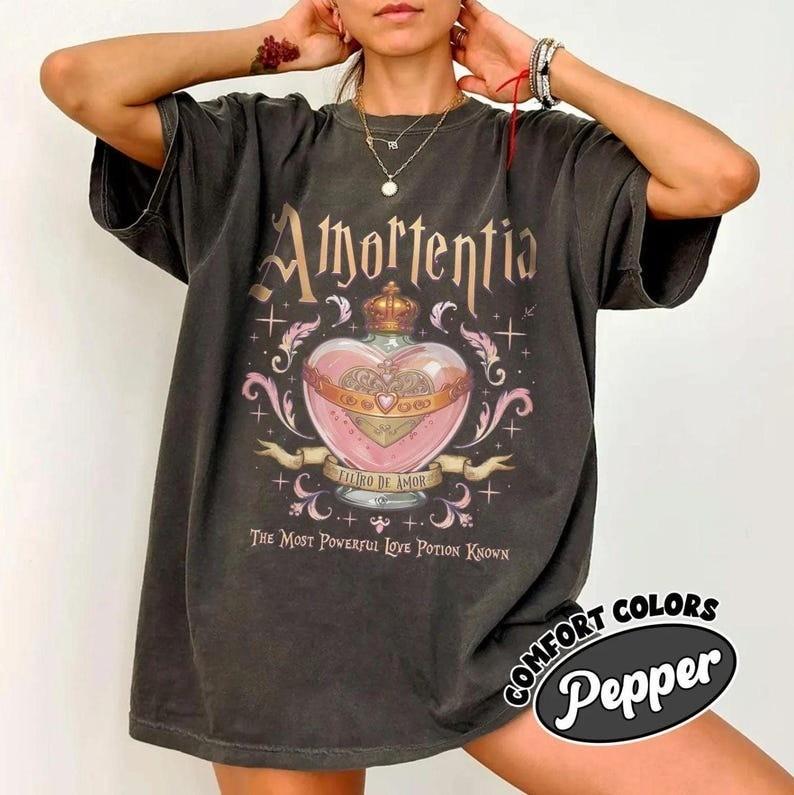 

Amortentia Love Potion Comfort Colors Shirt Bookish Gift For Fan Wizard Shirt Unisex T-Shirt XXXXL