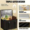 1PC Insulated Thermal Cooler Bag Drink Storage Large Chilled Bags Cool Lunch Foods Lunch Box Zip Picnic Tin Foil Food Panier Rep