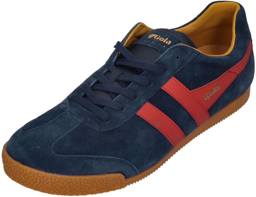 Gola Harrier Suede Sneakers (CMA192) Gola Harrier Suede (CMA192) Navy/red/sun