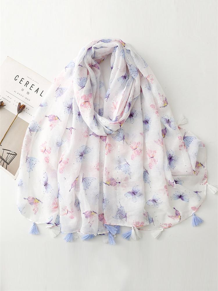 Elegant Women Silk Scarf Beach Wrap Shawl Lady Sweet Sequin Animal Print Femme Hijab Bandana Mujer Vacation Travel Scarve Pareo