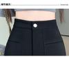 2026 Plus Size Women's Wide Leg Bootcut Pants - High Waist Slimming Suit Shorts for Spring/Autumn.