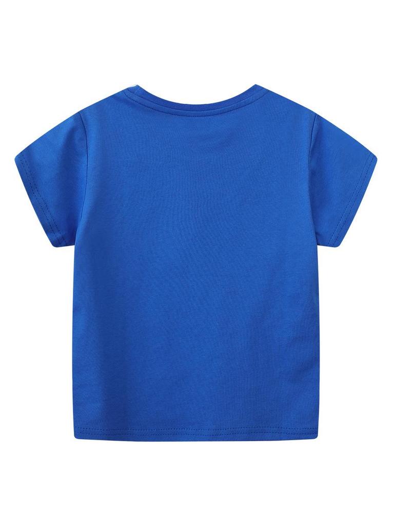 Glow-in-the-Dark Dinosaur Short-Sleeve T-shirt for Boys - European & American Style, Spring/Summer Collection